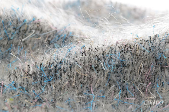 Recycled Mohair Sequin Wool Yarn Multi Function For Cardigans